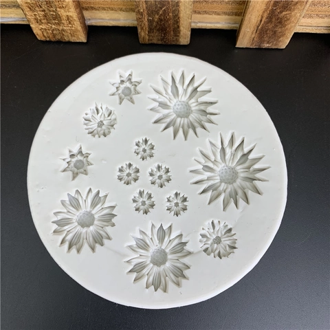 Gänseblümchen Sonnenblume Silikonform Für DIY Backen Fondant Pudding Schokolade Harz Handwerk Dekorative Werkzeuge