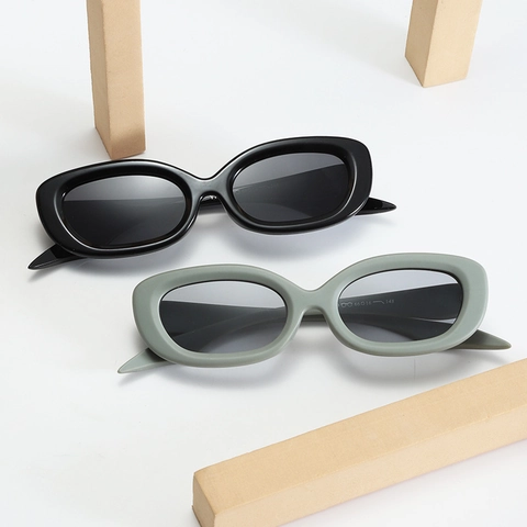 Occhiali Da Sole Polarizzati Ovali Retro UV400 Montatura In PC Per Uomini E Donne Moda Stile Y2K Leggero