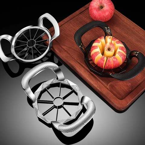 Apple Slicer Corer Multi-Blade Stainless Steel Fruit Divider With Zinc Alloy Anti-Slip Handle Kitchen Tool Modern