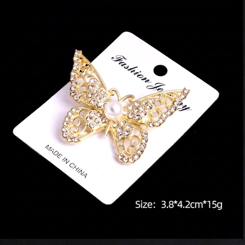 Elegant Alloy Brooch Pin With Faux Artificial Pearl Rhinestone Enamel Flower Animal Violin Shape Jewelry Accessory For Women Gift