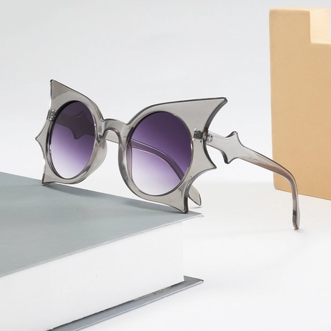 Bat Wing Sunglasses UV400 PC Frame Oversized Gothic Unique Punk Streetwear Eyewear Eyeglasses