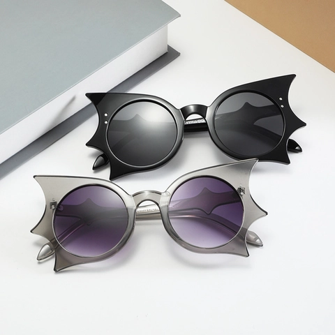 Bat Wing Sunglasses UV400 PC Frame Oversized Gothic Unique Punk Streetwear Eyewear Eyeglasses