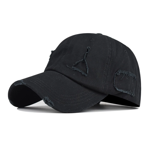 Distressed Washed Cotton Baseball Cap Ripped Vintage Style Adjustable Sun Hat For Men And Women Streetwear Outdoor