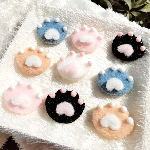 Broche Patte De Chat En Peluche Douce Forme Animale Épingle Pour Décoration De Sac Vêtements Accessoire Mignon