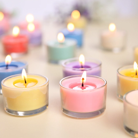Aromatherapy Scented Candle In Glass Cup Smokeless Vegetable Wax Romantic Proposal Wedding Home Decor