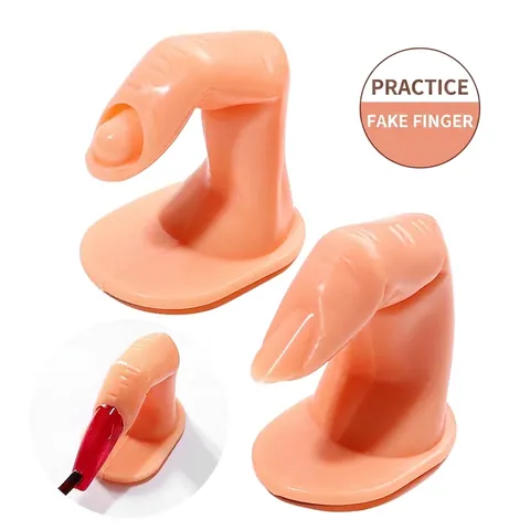 Dita Per Pratica Nail Art Plastica Con Base Colore Carne Modello Di Dito Falso Per Allenamento Fai Da Te Pittura Esposizione