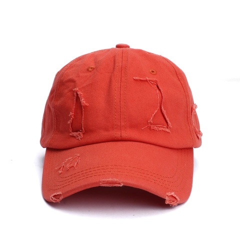 Distressed Ripped Baseball Cap Cotton Twill Vintage Frayed Sun Hat Adjustable Outdoor Streetwear For Men Women