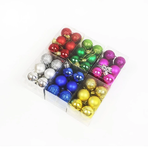 Christmas Ball Baubles Ornaments Plastic Mixed Texture Electroplated For Holiday Xmas Tree Hanging Decoration Home Party