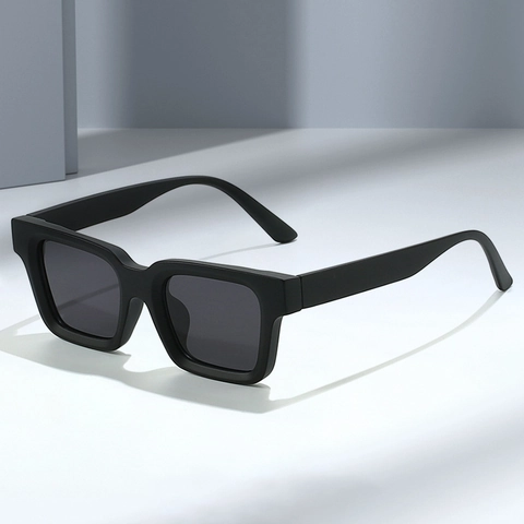 Retro Square Frame Sunglasses Vintage Matte PC UV400 Protection Fashion Eyewear For Men Women Outdoor Sunshade Travel