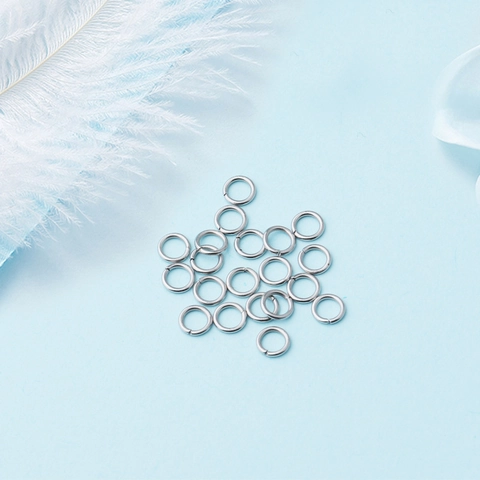 Anillos De Salto De Acero Inoxidable Bucles De Conexión Redondos Para Fabricación De Joyas Accesorios Suministros Artesanales