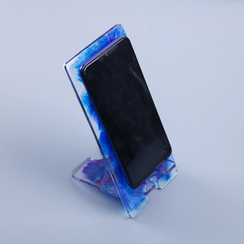 Silicone Molds For DIY Resin Phone Stand Desktop Tablet Holder Epoxy Casting Mirror Surface Handmade Craft Tools