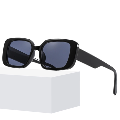 Gafas De Sol Cuadradas Retro Moda Protección UV400 Viaje Al Aire Libre Montura PC Lente AC Para Hombres Y Mujeres