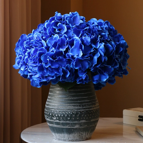 Artificial Hydrangea Satin Flowers Realistic Faux Hydrangeas For Home Wedding Centerpiece Decoration Flower Arrangement