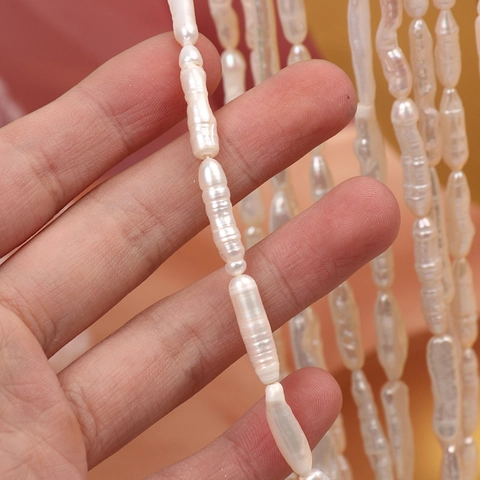Natuurlijke Zoetwaterparel Barokparels Schroefdraad Lange Stok Onregelmatige Vorm Losse String Voor DIY Sieraden Maken Vrouwen
