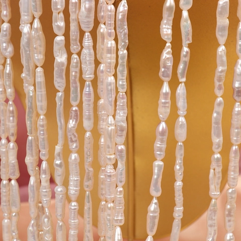 Natuurlijke Zoetwaterparel Barokparels Schroefdraad Lange Stok Onregelmatige Vorm Losse String Voor DIY Sieraden Maken Vrouwen