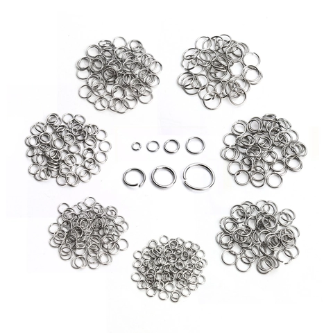 Stainless Steel Open Jump Rings For DIY Jewelry Making Gold Silver Plated Connectors Round O Rings Multiple Sizes Jewelry Findings