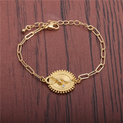 Bracciale Catena Cubana Con Ciondolo Serpente Hip Hop Rame Zircone Micro Intarsiato Regolabile Gioielli Moda Unisex