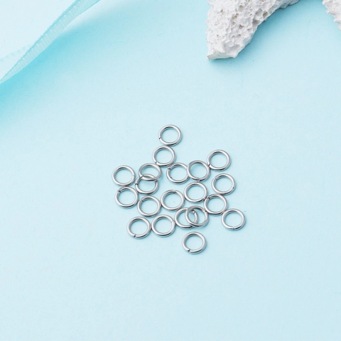 Anillos De Salto De Acero Inoxidable Bucles De Conexión Redondos Para Fabricación De Joyas Accesorios Suministros Artesanales