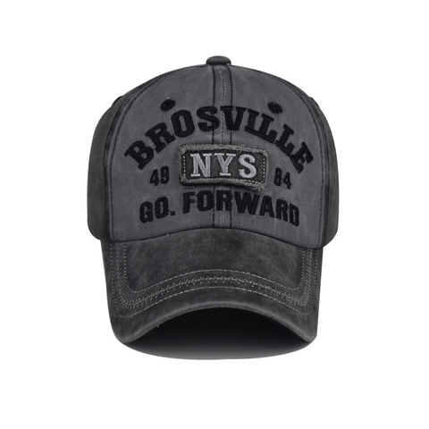 Vintage Gewaschene Baumwolle Baseballkappe Für Damen Herren Distressed Bestickt NYS Buchstabe Muster Verstellbarer Outdoor Sonnenhut