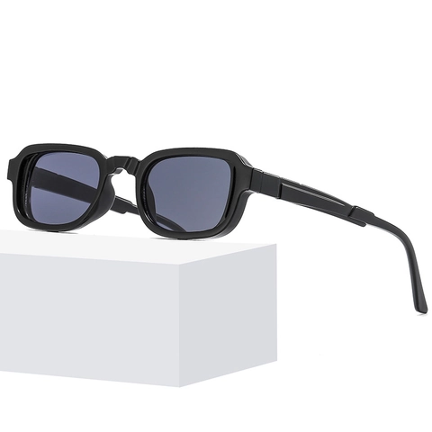 Retro Square Frame Sunglasses UV400 Protection PC Frame AC Lens Vintage Small Rectangle Shades Men Women Streetwear