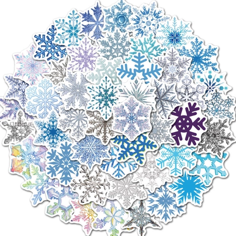 Christmas Snowflake Stickers PVC Waterproof Removable Window Decals For Holiday Party Home Decoration
