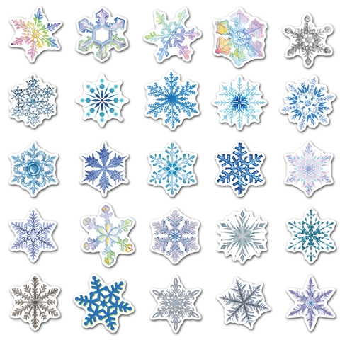 Christmas Snowflake Stickers PVC Waterproof Removable Window Decals For Holiday Party Home Decoration
