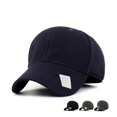Gorra De Béisbol Tela De Piña Elástica Transpirable Estilo Cerrado Sombrero De Sol Deporte Aire Libre Hombre Mujer