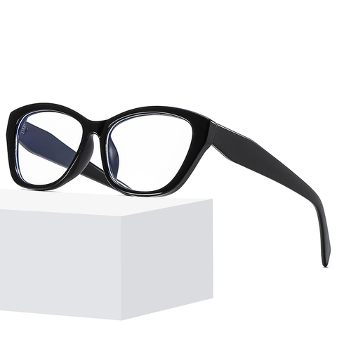 Cat Eye Blue Light Blocking Glasses Retro Fashion PC Frame Optical Eyewear For Men Women Anti Glare Clear Lens