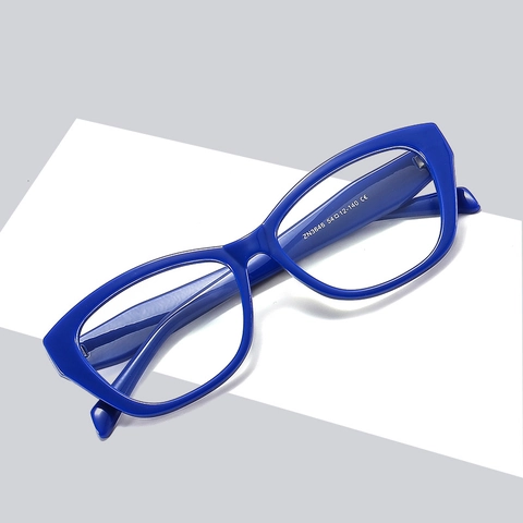 Cat Eye Blue Light Blocking Glasses Retro Fashion PC Frame Optical Eyewear For Men Women Anti Glare Clear Lens