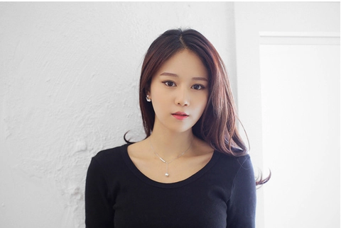 925 Sterling Silver Y-Shape Artificial Pearl Pendant Necklace Korean Fashion Rhinestone Geometric Jewelry For Women Gift