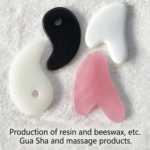 Resin Guasha Scraping Board Heart Bagua Shape Body Massage Tool For Face Neck Back Skin Care Relaxation
