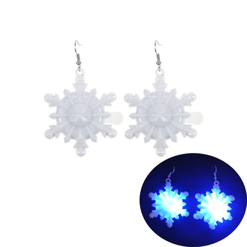 Weihnachten LED Leuchtende Ohrringe Boho Stil Festlicher Harz Schmuck Rentier Schneeflocke Glühbirne Muster Ohrringe Für Herren Damen Party