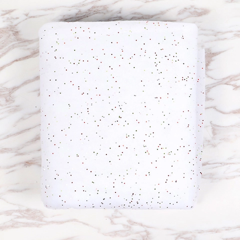 Christmas Artificial Snow Blanket White Cotton Soft Fiber With Colorful Sequins For Holiday Scene Tree Decoration