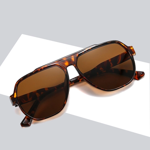 Gafas De Sol Cuadradas Grandes Estilo Aviador Retro Protección UV400 Montura De PC Moda Para Unisex