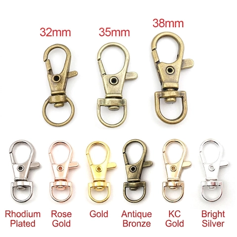 Fermoir Mousqueton En Métal Crochet Pivotant Alliage Accessoires De Porte-clés Pour La Création De Bijoux DIY Maroquinerie