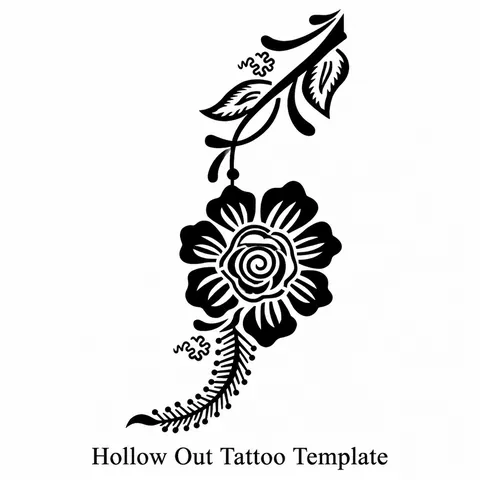 Henna Tattoo Stencils Hollow Body Painting Stencils For Temporary Art Mandala Floral Design Reusable Plastic DIY Accessories