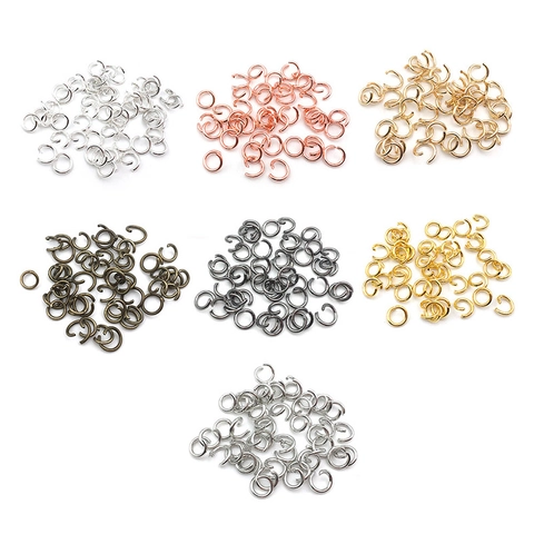 Iron Open Jump Rings Multi Color Connection Loops For DIY Necklace Earring Bracelet Jewelry Making Components