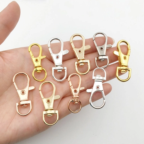 Fermoir Mousqueton En Métal Crochet Pivotant Alliage Accessoires De Porte-clés Pour La Création De Bijoux DIY Maroquinerie