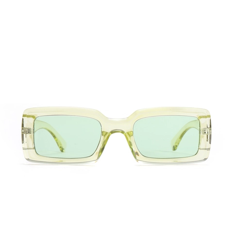 Retro Rechteckige Sonnenbrille PC Rahmen AC Linse UV400 Schutz Mode Brille Für Strand Party Reisen Unisex