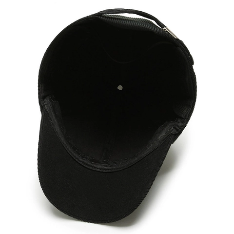 Cappello Da Baseball In Velluto A Coste Caldo Protezione Per Le Orecchie Inverno Antivento All-Aperto Uomo Regolabile