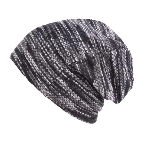 Berretto Slouchy Unisex Invernale Foderato in Pile Stile Coreano Caldo Berretto Pullover in Maglia per Uso Quotidiano