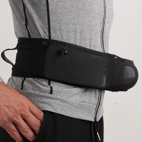 Sport Hardloop Heuptas Elastisch Mesh Grote Capaciteit Telefoonhouder Ademend Voor Fietsen Wandelen Bergklimmen Unisex