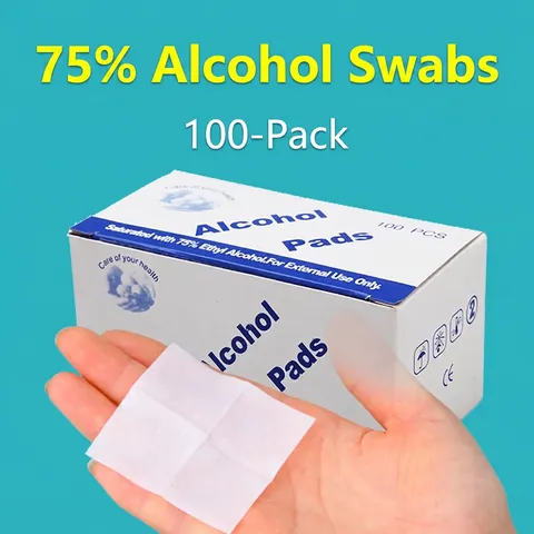 Salviette Alcol Monouso Tamponi Disinfettanti Con 75% Alcool Etilico Per Primo Soccorso Sterilizzazione Avvolte Singolarmente