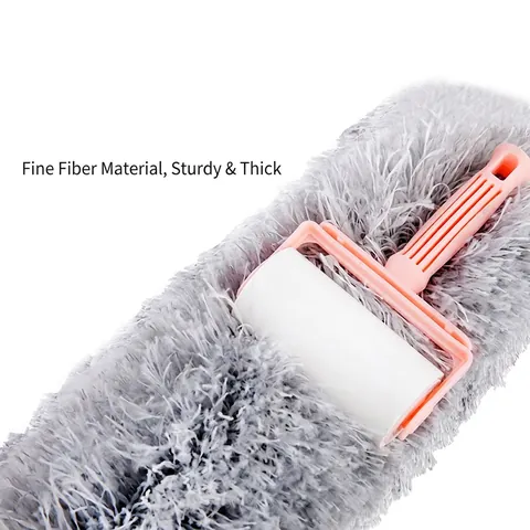 Microfiber Duster Extendable Stainless Steel Long Pole Bendable Head Washable Cleaning Tool For High Ceilings Fan Cobwebs