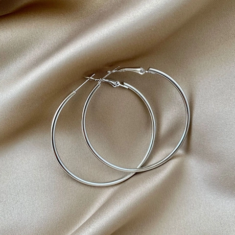 Orecchini A Cerchio Lega Design Minimale Cerchio Gioielli Trendy Quotidiani Con Perno In Argento Sterling 925 Per Donna