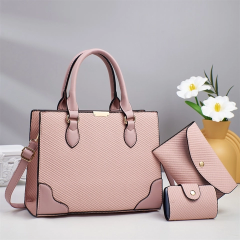 PU Leder Tasche Mit Webstruktur Weiche Große Einkaufstasche Briefumschlag Kupplung Kartenhalter Mode Handtasche Damen