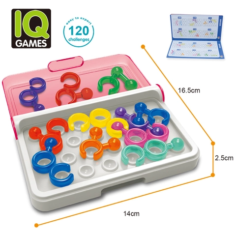 IQ Brain Teaser Logisch Puzzelspel Draagbaar Kleurrijk Plastic Educatief Speelgoed Voor Kinderen En Volwassenen