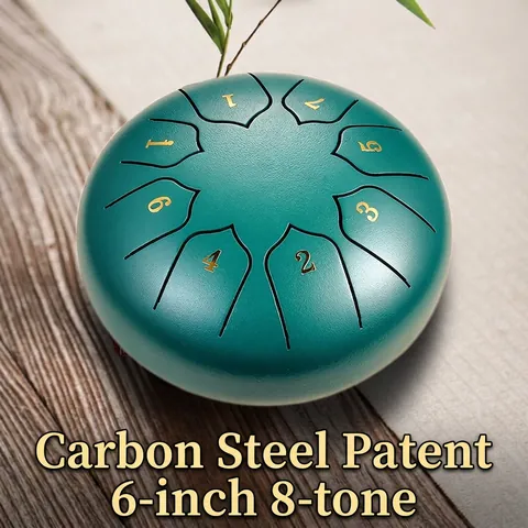 Steel Tongue Drum Ethereal Percussion Instrument Lotus Pattern For Meditation Yoga Relaxation Handpan Drum