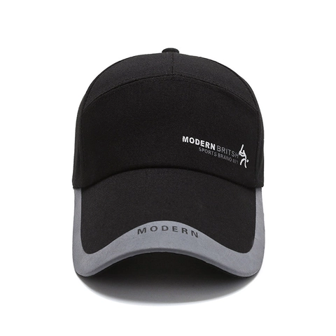 Gorra De Béisbol De Ala Extendida Deportes Al Aire Libre Sombrero Para El Sol Hebilla De Metal Ajustable Color De Contraste