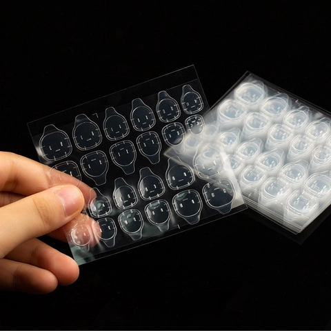 Doppelseitige Jelly Nagel Kleber Aufkleber Wasserdichte Hochviskose Transparente Klebestreifen Für Künstliche Nägel Maniküre Werkzeug